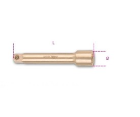 Prolunghe per bussole 1/2 con attacchi quadri antiscintilla 921BA/21 - 921BA/22